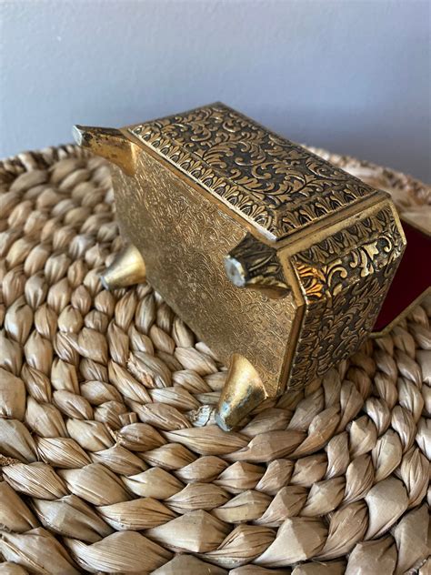 antique metal trinket boxes